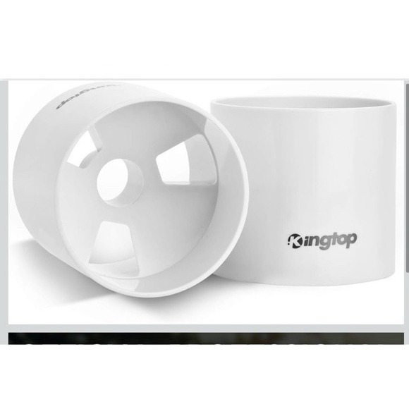 Kingtop Other - Kingtop Golf Putting Green Cup Set, 2-Pack White Plastic Indoor/Outdoor 4"